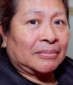 Lupe Chavez with her family.
