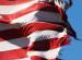 Shredded american flag.