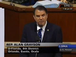 Rep. Alan Grayson: Vote Now on the Public Option
