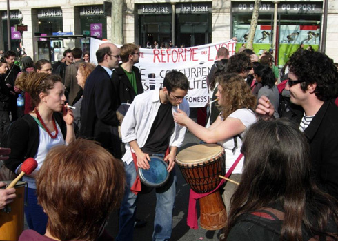 French high school students.
